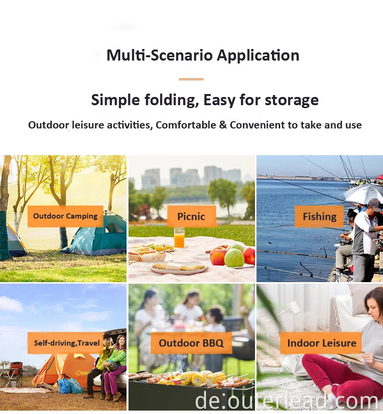 Outdoor Ultralight Folding Support Max 150 kg für Camping -Rucksackstuhl Stuhl